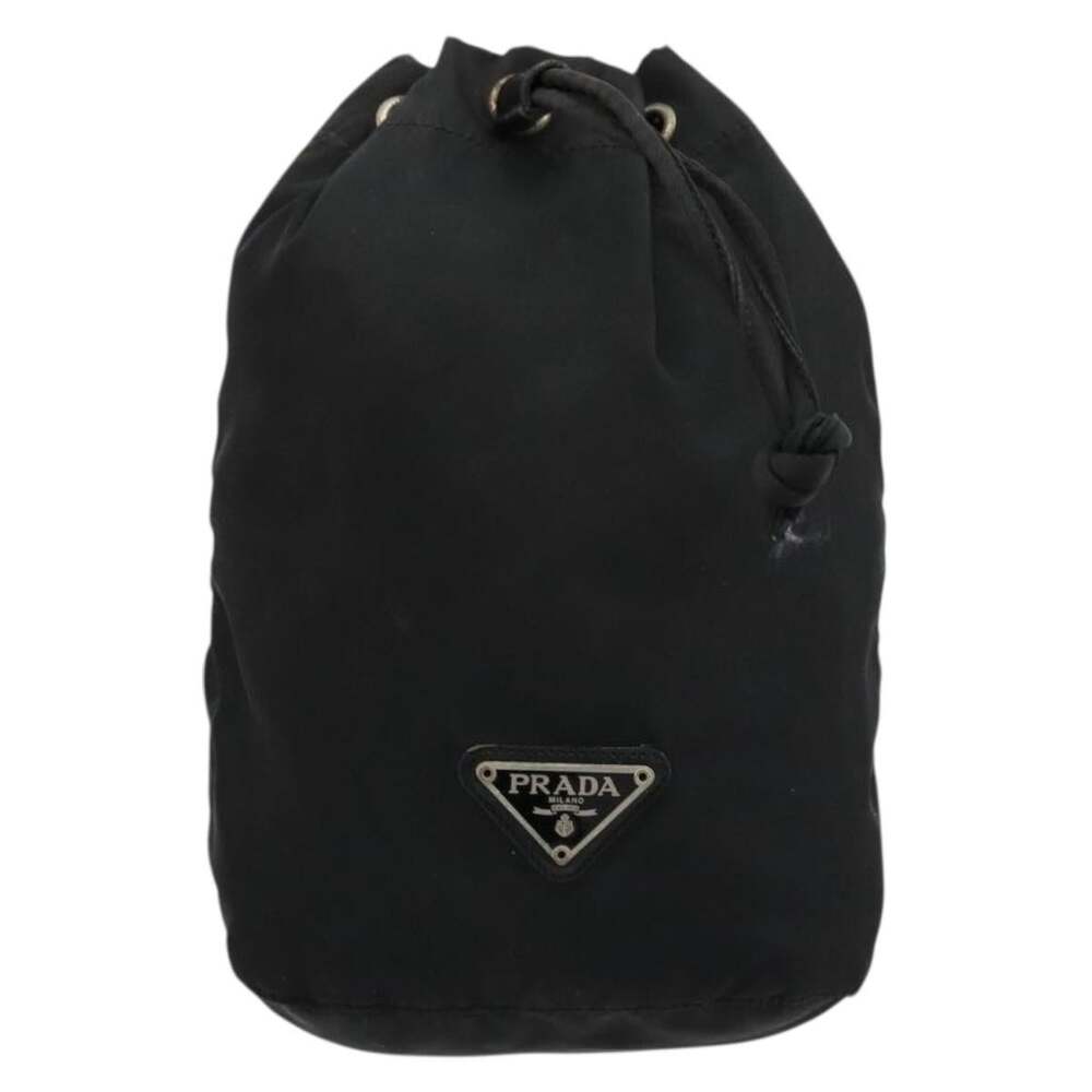 Prada Nylon Purse Pouch Black